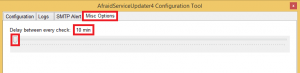 AfraidServiceUpdater4 step 11 misc options