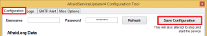 AfraidServiceUpdater4 step 12 save configuration