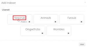nzbdrone add indexer generic click newznab