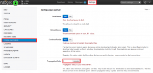 nzbget propagation delay