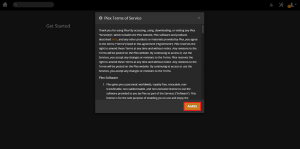 plex get started 1 agree