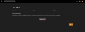 plex get started 3 add library