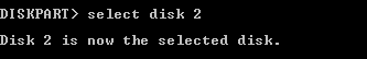 select disk