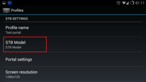 STB Emulator click stb model