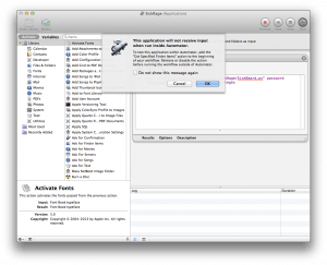 Headphones automator warn input