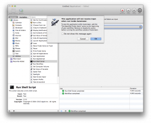 nzbdrone automator click ok to popup message