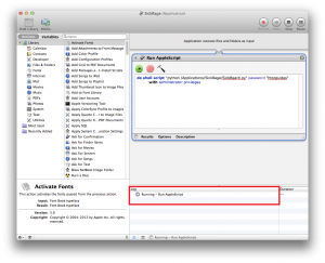sickrage mac osx automator script running