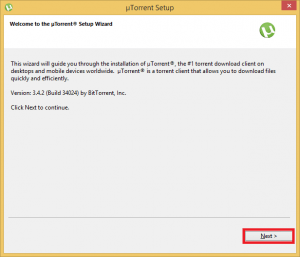 utorrent install step 1