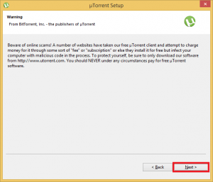 utorrent install step 2