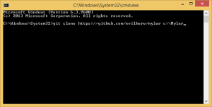 windows mylar git clone