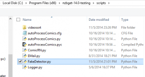 configure nzbget fakedetector avoid fake usenet files fakedetector in folder