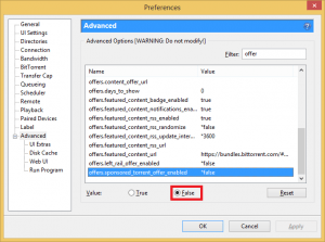 configure utorrent preferences advanced filter offer change 2