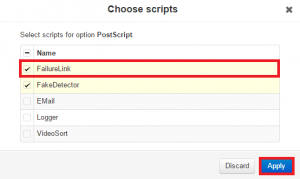 nzbget configure failurelink choose scripts click apply