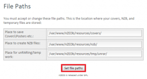 nzedb configuration step 10