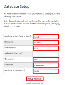 nzedb configuration step 2