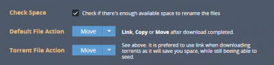 configure couchpotato advanced rename torrent file action