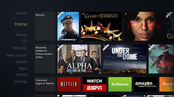 fire stick tv interface