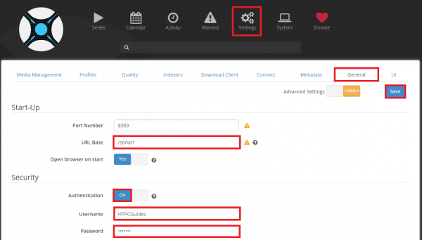 sonarr nzbdrone reverse proxy