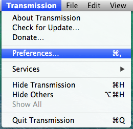 transmission mac choose preferences