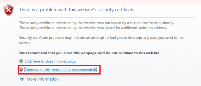 ssl warning internet explorer