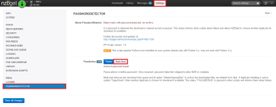 nzbget configure passworddetector mark bad