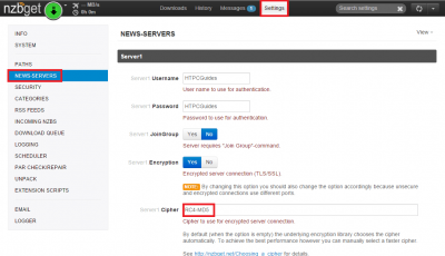 nzbget ssl tweak rc4-md5