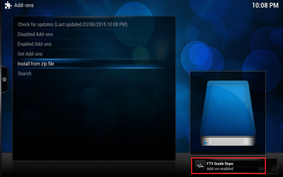 install ftv guide plugin kodi xbmc installed