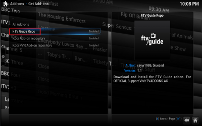 install ftv guide plugin kodi xbmc step 4