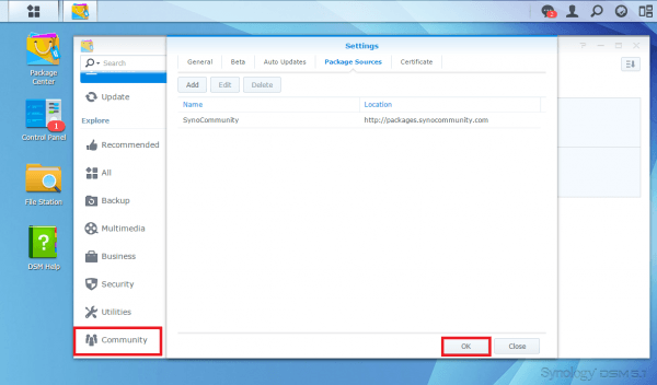 install sickrage synology diskstation click community