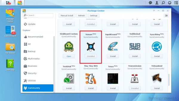 install sonarr synology diskstation click sonarr