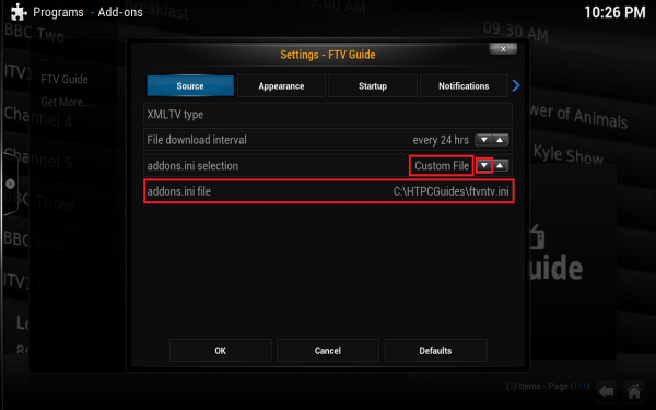 integrate ntv with ftv guide step 2