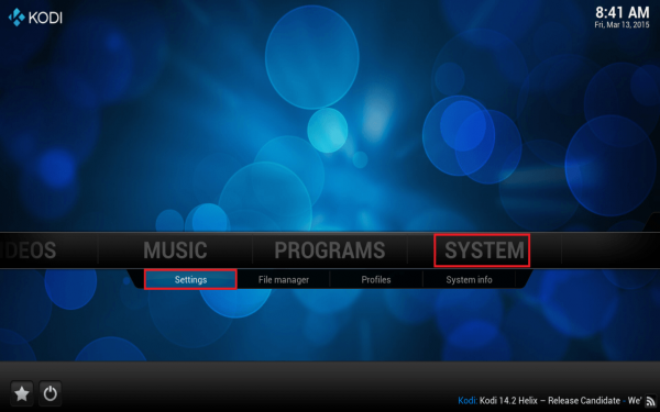 kodi xbmc install shortcuts step 1