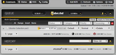 raspberry pi sabnzbd ssl