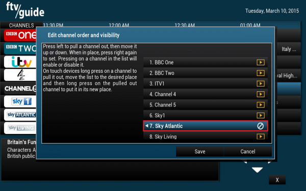 remove channels ftv guide kodi xbmc plugin step 2