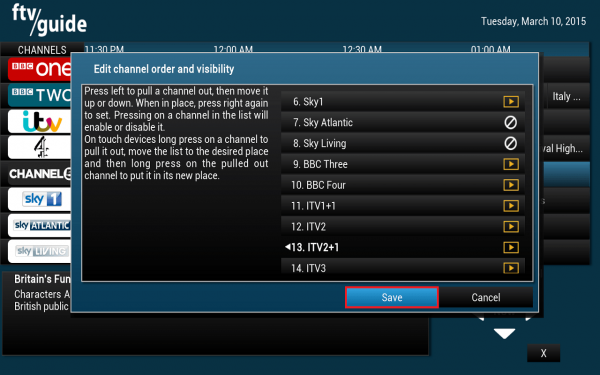 remove channels ftv guide kodi xbmc plugin step 3