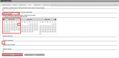 spotweb change retrieve settings