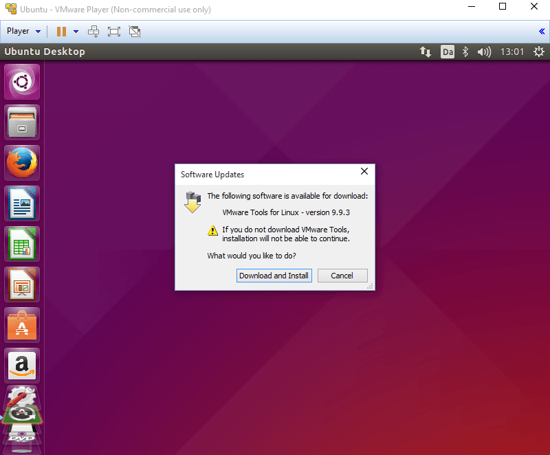 vmware player ubuntu