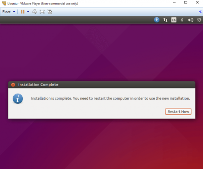 vmware install ubuntu installation screen 8