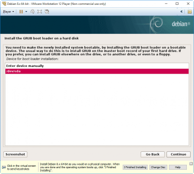 Install-Debian-Virtual-Machine-VM-Workstation-Player-step-24-grub-select-device