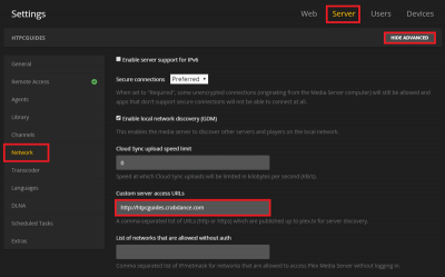 ubuntu plex media server connect directly